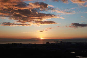 sunrise over the Mediterranean sea