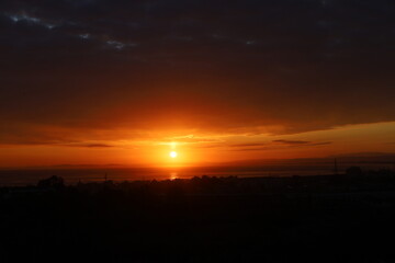 sunrise over the Mediterranean sea