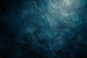Blue textured background with a spotlight - obrazy, fototapety, plakaty