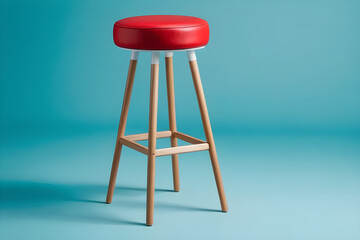 red stool,design, Generative AI
