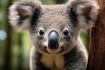Fototapeta premium Close up of wild Koala bear