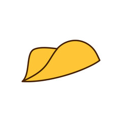 potato chips icon sign isolated on white background - vector illustration eps10