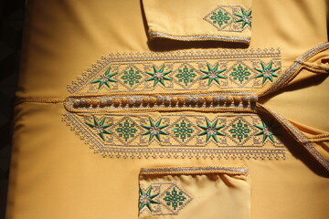 Moroccan jellaba Embroidery Details. women clothing.