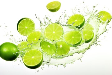 lime with a cut into the middle