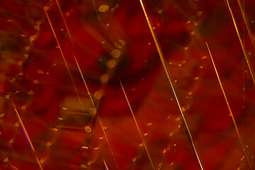 A warm defocused festive background in red and gold