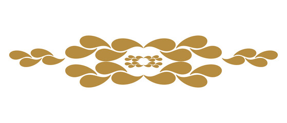 Vintage Gold Chain Border. Can be used as a Text Divider.