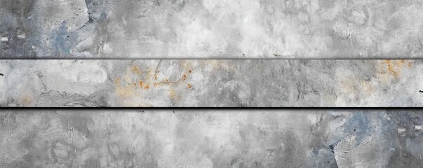 White gray grey stone concrete texture wall wallpaper tiles background panorama banner, Generative AI 