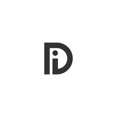Letter D logo Design vector. Alphabet DI logo Vector
