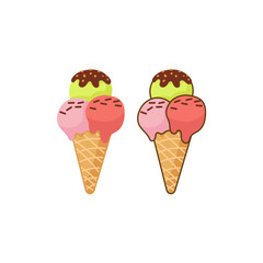 Ice cream icon vector illustration. flat icon for apps and websites
