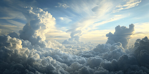 AI-generated dramatic sea of clouds