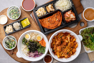 Dalgalbi, Korean food, Chuncheon, cheese, spicy buckwheat noodles, noodles, side dishes, Korean pancakes