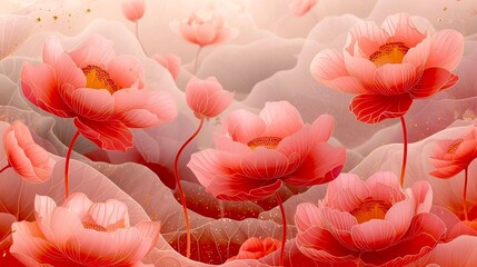 pink flowers background