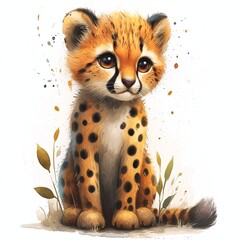 Cheetah illustration 