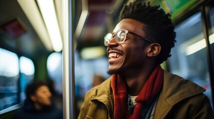 Accomplished public transportation app developer smiling with a passion for enhancing the digital transit experience