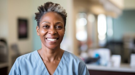 Fototapeta premium Empathetic clinical social worker committed to clients' well-being