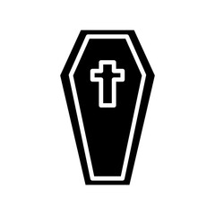 Obraz premium coffin solid icon