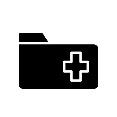Obraz premium hospital file solid icon
