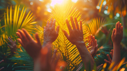 Palm Sunday photo for religious Christian publications