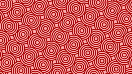 Abstract vector background, a red circle overlap on a red background.