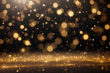 background of abstract glitter lights gold, created by ai generated