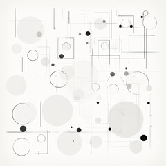 abstract background with circles and squares