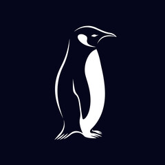 penguin illustration logo