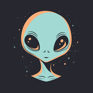 Alien logo Illustration