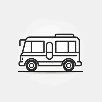 Minimalist Logo For Bus