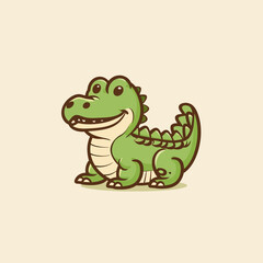 Obraz premium Crocodile Logo