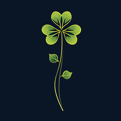 Clover Leaf illustration logo