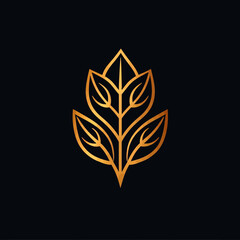 Leaf Logo Gold