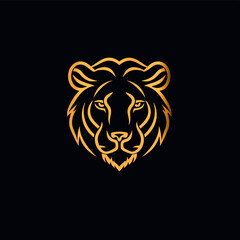 Obraz premium Lion Lines Logo