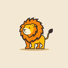 Obraz premium Lion Lines Logo