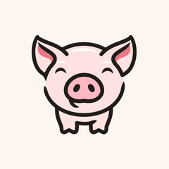Pig Logo Minimalist