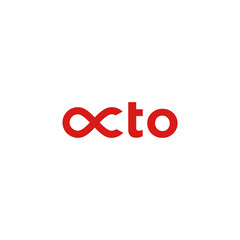 wordmark logo concept The word OCTP with octopus in the OC letters is suitable for digital application companies