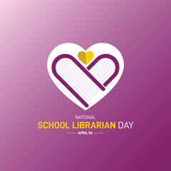 National School Librarian Day. School Librarian Day Creative concept. book lover creative concept vector illustration. book day concept.