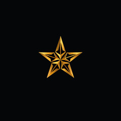 Obraz premium Star Logo Minimalist