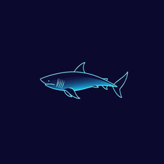 Obraz premium shark vector