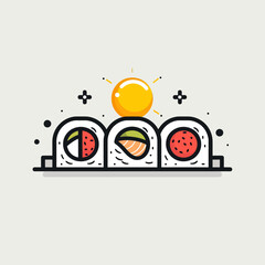 Fototapeta premium sushi logo