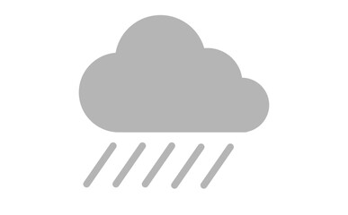 グレーのにわか雨のアイコン