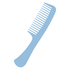 Comb with handle icon. For combing hair. Vector illustration.