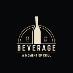 Vintage fresh cold soda drink logo design. Logo for labels, businesses, bars and companies.