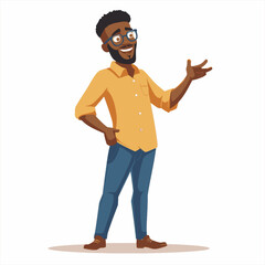 Black Male Presenter presenting 71