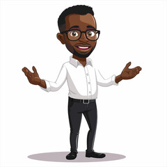 Black Male Presenter presenting 45