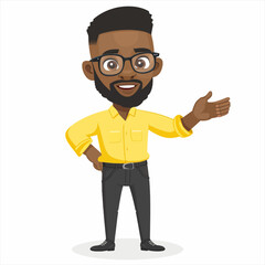 Black Male Presenter presenting 44