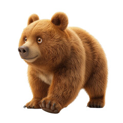 Fototapeta premium Brown Bear Cartoon