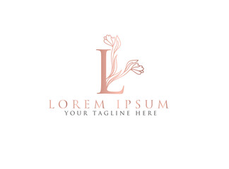 letter l white flowers