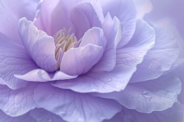 A Delicate Beauty, Purple camelia Macro Shot, ai technology