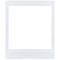 Obraz premium vintage film frame with a transparent background, instant photo polaroid frame isolated transparent background