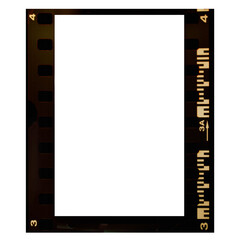 vintage film frame with a transparent background, instant photo polaroid frame isolated transparent background